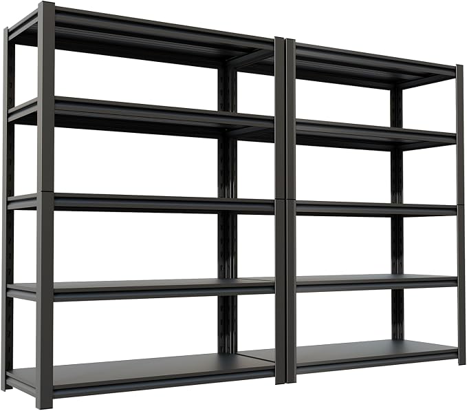 72''H Garage Shelving Heavy Duty, 2800LBS Storage Shelves, 5-Tier Adjustable - Image 7