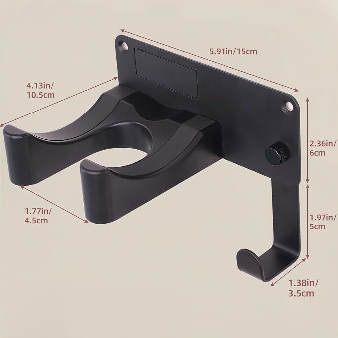 Hair Dryer Holder, Aluminum Alloy Blow Dryer Holder - Image 5