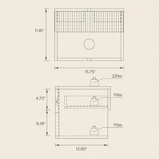 Floating Nightstands Set of 2 - Image 4