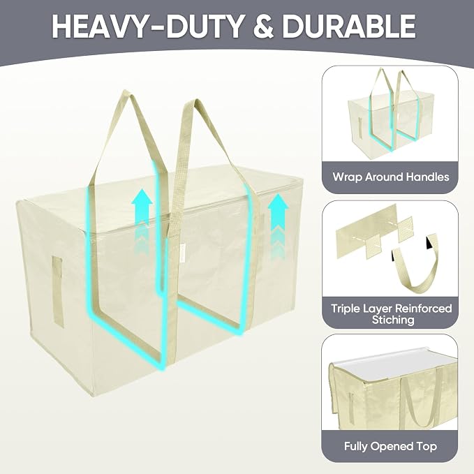 TICONN 6 Pack Extra Large Moving Bags - Image 3