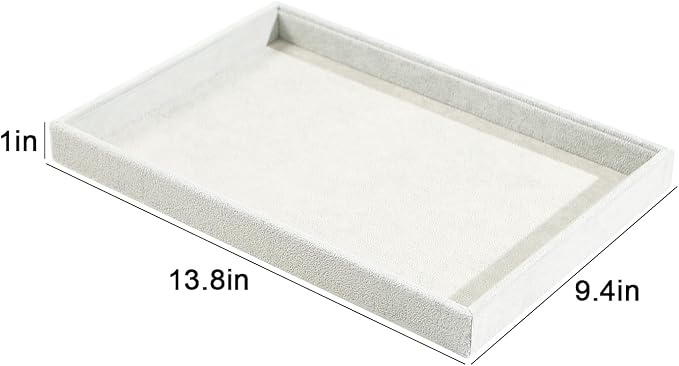 2pcs/Set Velvet Jewelry Tray, Grids Large Storage Tray - Image 6