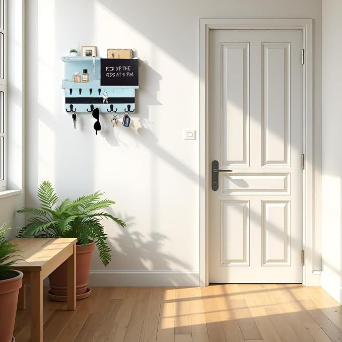 Key Holder for Wall Mount, Farmhouse Mail and Key Holder for Wall Hanger - Image 6