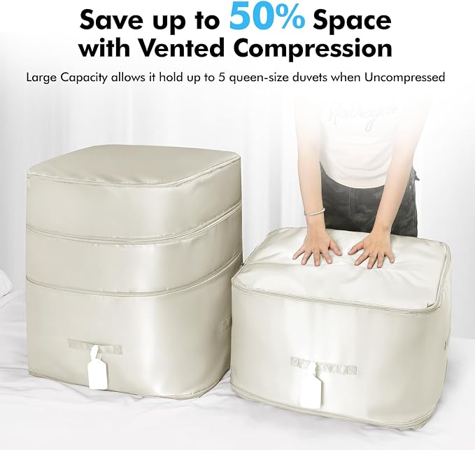 Comforter Storage Bag-Ultra Space Saving Large Self Compression Organizer - Image 6