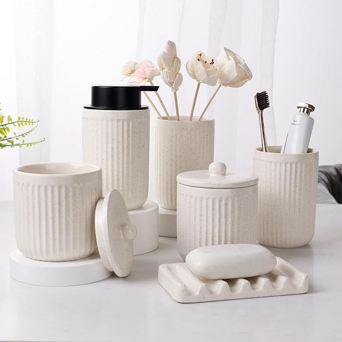 BosilunLife Ceramic Bathroom Accessories Set - Image 6