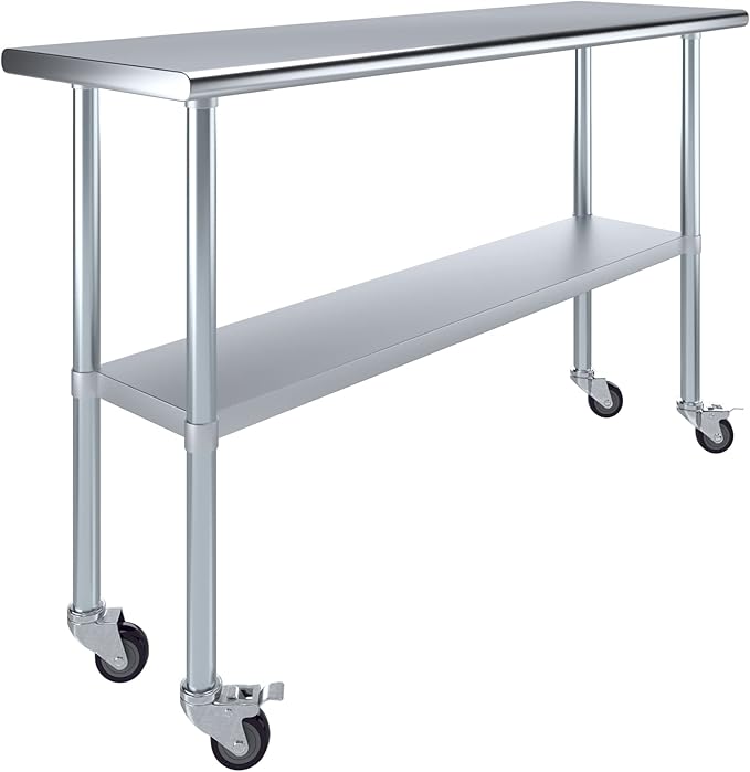 AmGood 18" x 60" Stainless Steel Work Table by AmGood