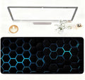 Gaming Mouse Pad – Large Extended Desk Mat35.43 x 15.75 in – Futuristic Black by LEIWEIHOPE