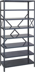 QUANTUM STORAGE SYSTEMS 75-1836-8 IRONMAN Solid Heavy Duty 8 Shelves 75" H x by QuantumStorageSystems