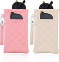 Double Eyeglass Case Soft Dual Glasses Case by FLYINGMAGE