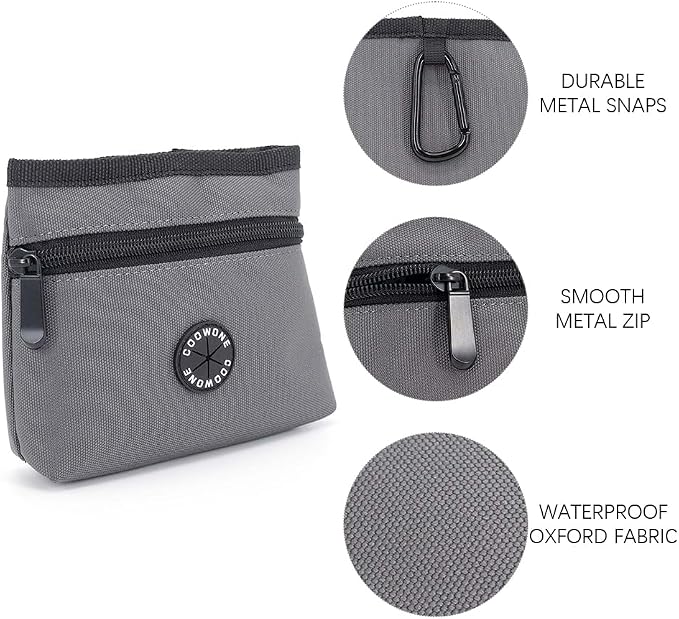 COOWONE Dog Treat Pouch with Pet Training Clicker, Detachable Dog Puppy - Image 6