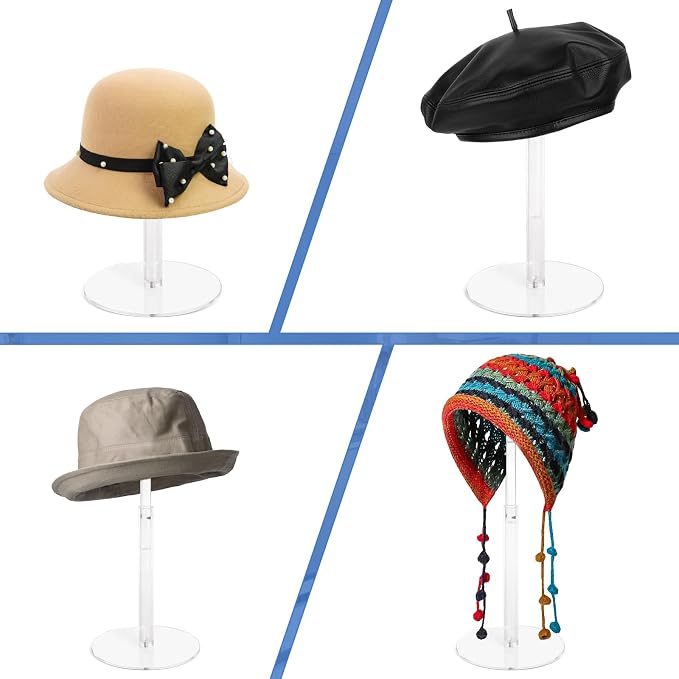 4PCS Acrylic Hat Stand and Wig Display Rack - Image 7