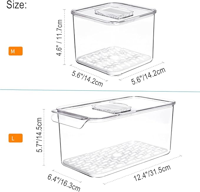 Slideep Food Storage Containers Produce Saver - Image 4