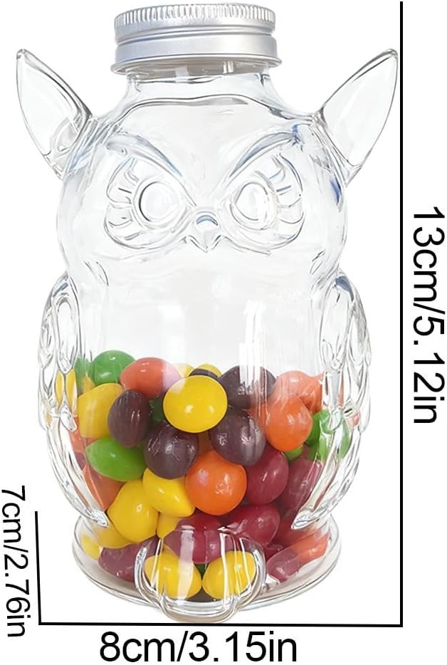 Owl Treat Jar, Airtight Glass Snack Container - Image 8