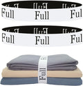 2 Pieces Bed Sheet Organizer Bands, Sheet Organizers and Storage Label Bands by Yermivie