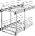 Rev-A-Shelf 2-Tier Kitchen Cabinet Pullout Shelf and Drawer Organizer Slide Out by Rev-A-Shelf