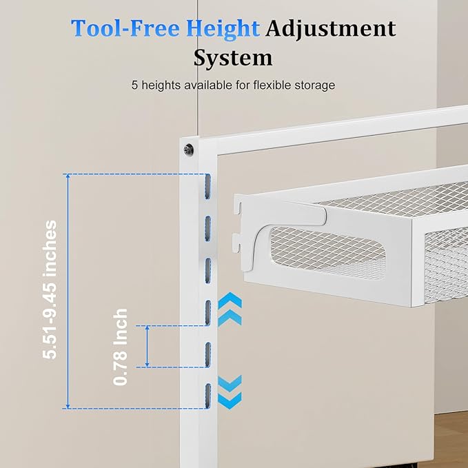 Metal Under Sink Organizer, Pull Out Cabinet Organizer Rack - Image 5