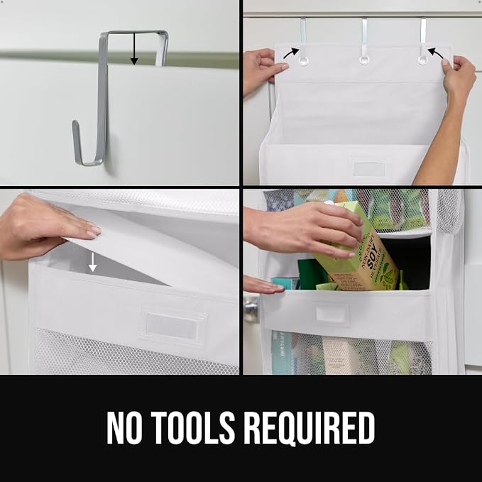 GORILLA GRIP Large Capacity Closet Organizer, 5 Deep Shelves, Holds 50lbs - Image 7