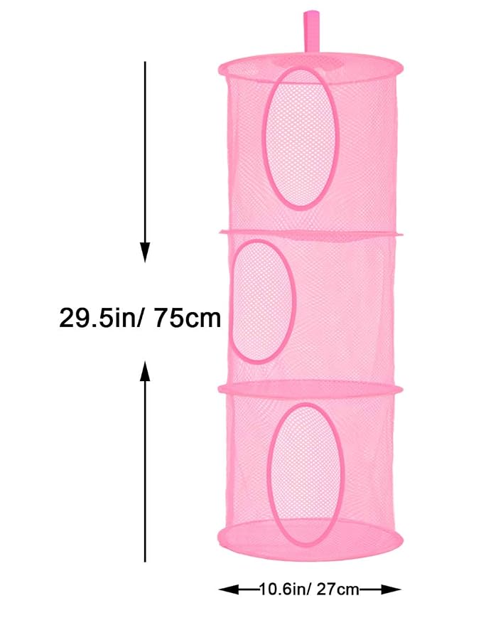 Libeder Mesh Hanging Storage Space Saver Bags Organizer, Foldable Storage - Image 5