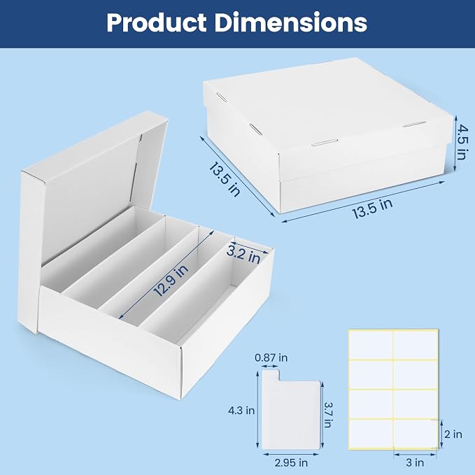 Trading Card Storage Box, 2 Pack Sports Cards Storage Boxes - Image 2