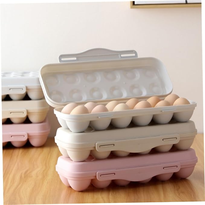 2pcs Refrigerator Egg Storage Bin Large Capacity Egg Holder - Image 4