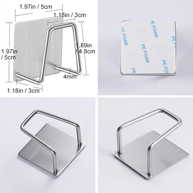 Adhesive Sponge Holder Sink Caddy - Image 5