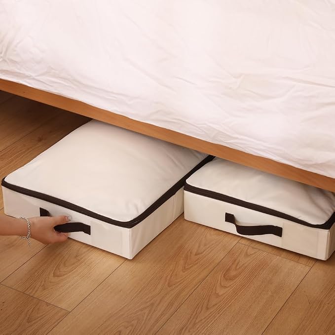 AMJ 4" Foldable Underbed Storage Closet Organizers and storage bins, Under Bed - Image 4