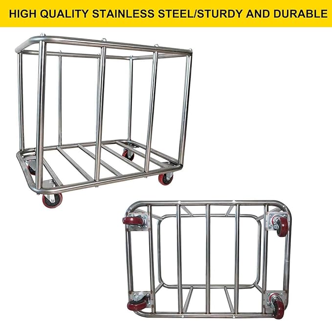 Laundry Cart Commercial, 11.35 Bushel Large Industrial Rolling Laundry Hamper - Image 5