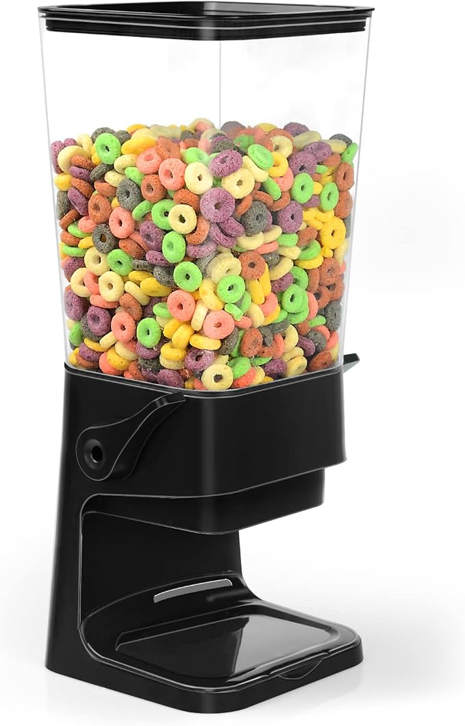 Cereal Dispenser Countertop 2 Pack 5.5 Qt Large Cereal Storage Container Holder - Image 6