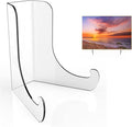 Boloyo Flat Back Acrylic Plate Display Stand, 6 Inch 2PC Clear Acrylic Display by BoloyoAcrylicDisplayEasel