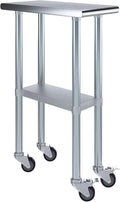 AmGood 12" Long x 24" Deep Stainless Steel Table by AmGood