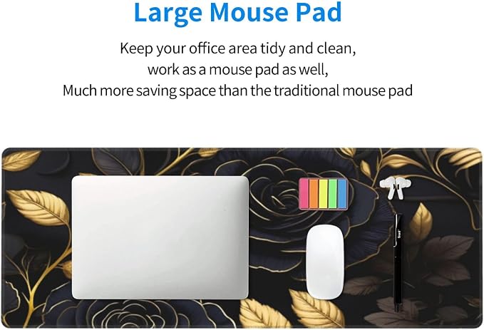Gaming Mouse Pad, Large Non-Slip Rubber Base Mousepad, Keyboard Mouse Mat - Image 7