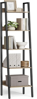 VASAGLE Bookshelf, 5-Tier Narrow Book Shelf, 11.8 x 13.3 x 66.9 Inches by VASAGLEbySONGMICSHOME