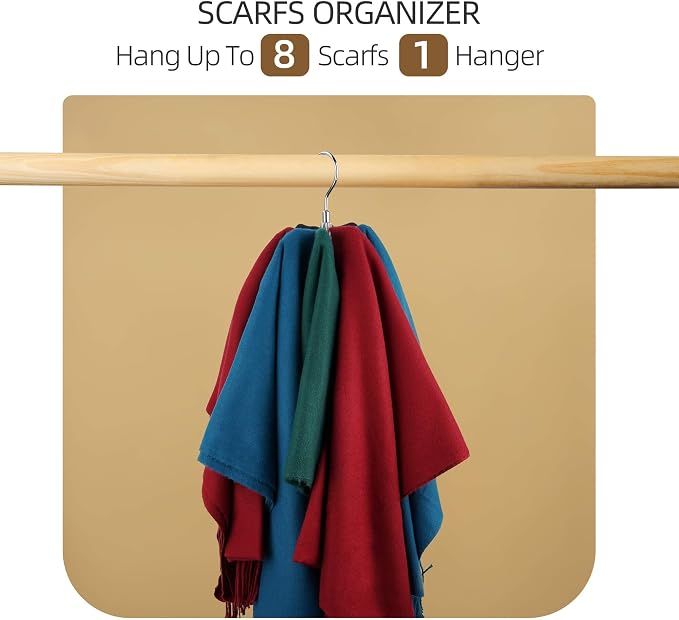 ZEDODIER Belt Hanger, Rotatable Belt Rack Closet Accessories Organizer - Image 5