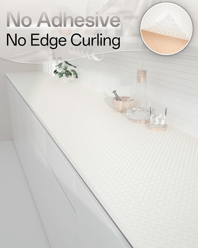 Shelf and Drawer Liner for Kitchen Cabinet, Non-Adhesive 12in x 240in - Image 4