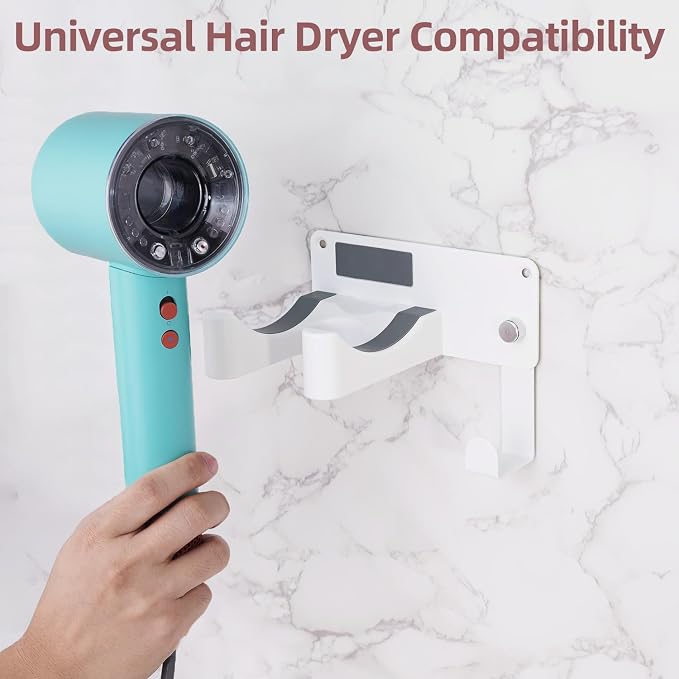 Hair Dryer Holder, Aluminum Alloy Blow Dryer Holder - Image 2