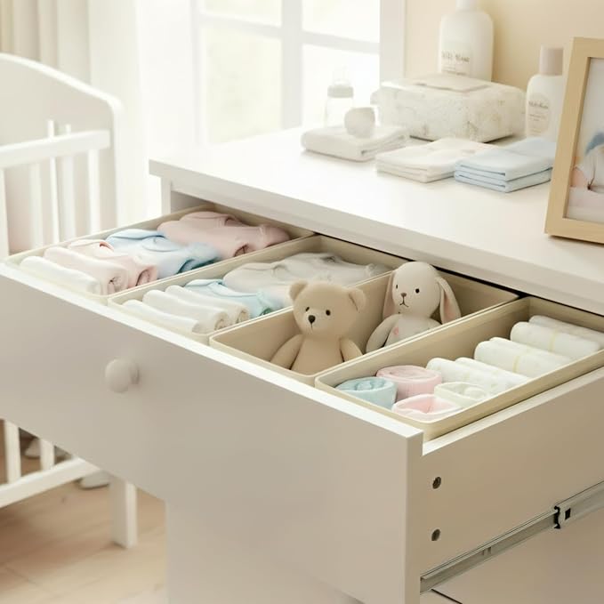 Dresser Drawer Organizer 3-Pack Gray - Image 7