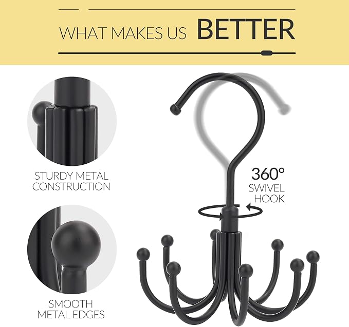2 Pack Belt Hanger, Space Saving Belt Organizer - Image 2