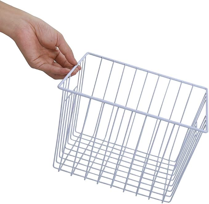 4 Pack Wire Storage Baskets for Organizing, Freezer Organizer Bins, Pantry - Image 7