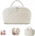 2026 Travel Makeup Bag for Women – 180° Lay-Flat Puffy Cosmetic Organizer by Unknown