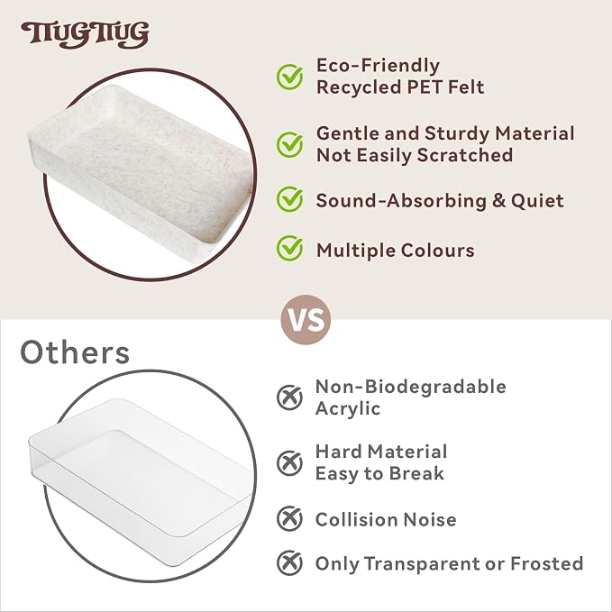 8-Piece Felt Drawer Organizer Set in 4-Sizes, Made from Eco-Friendly Material - Image 6