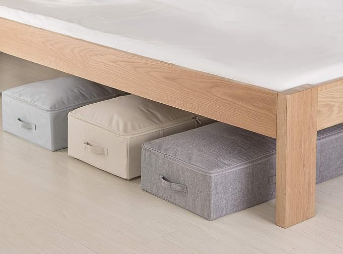iwill CREATE PRO 3Pcs Collapsible Rigid Underbed Storage Bins, 27.5 * 15.7 * 7" - Image 5