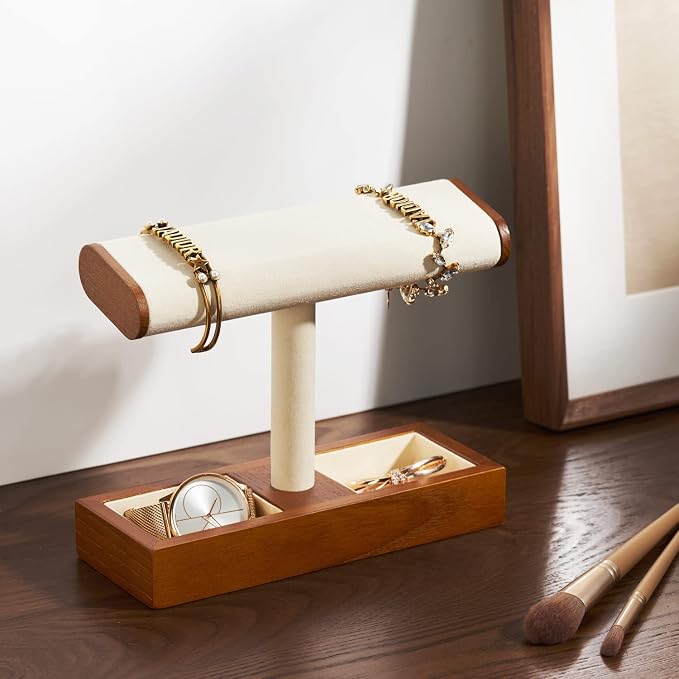 Oirlv Solid Wood Watch Display Stand T-bar Watch Stand - Image 3