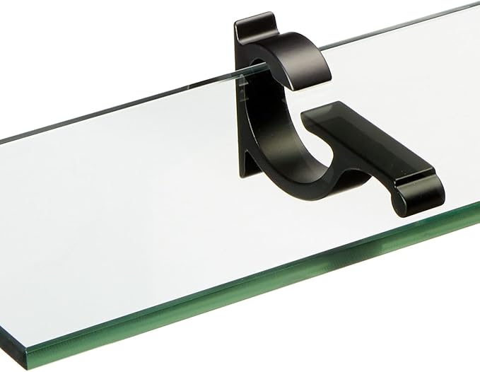 Spancraft Glass M-4.75x27-Black Monarch Glass Shelf, 4.75" x 27" - Image 2