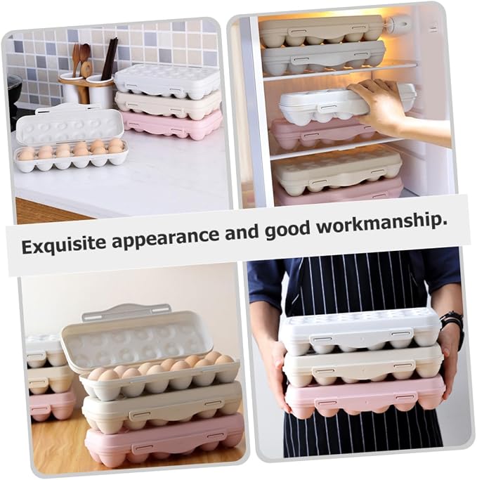 2pcs Refrigerator Egg Storage Bin Large Capacity Egg Holder - Image 5