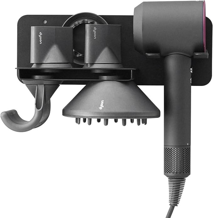 Hair Dryer Wall Mount Holder Compatible - Image 2