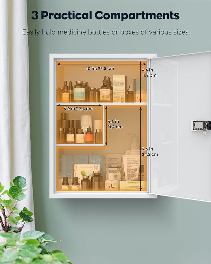 Uniclife Wall Mount Medicine Cabinet - Image 3