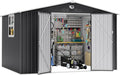 10x8 FT Outdoor Storage Shed, Metal Garden Shed by SOFTKISS