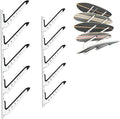 Snowboard Wall Mount, Adjustable 5/6 Board Surfboard Rack, Surfboard Wall by ShouRong