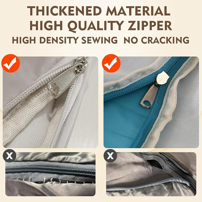 Space saver bag, for quilts, duvets or other fluffy clothing.Measures 21" L x - Image 2