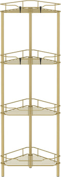 4 Tier Floor Standing Corner Shower Caddy Organizer Shelf by HuggieGems