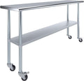 AmGood 72" Long x 18" Deep Stainless Steel Table by AmGood